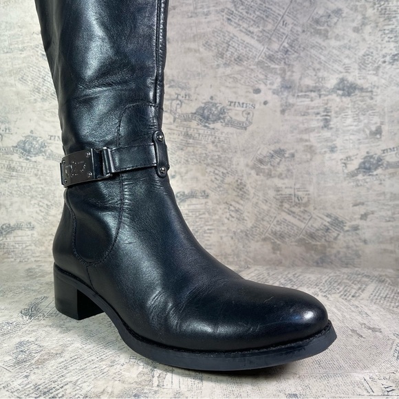 Etienne Aigner Crete black leather boots - Picture 3 of 15